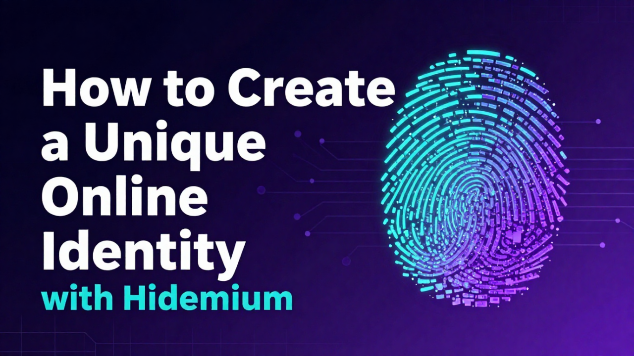 How to create a unique online identity with Hidemium 
